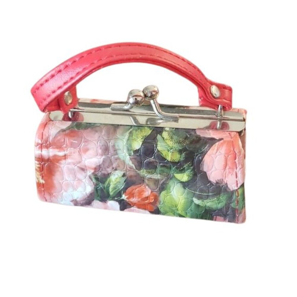 Tic Tok Floral Lipstick Case, Mini Purse Style NWOT